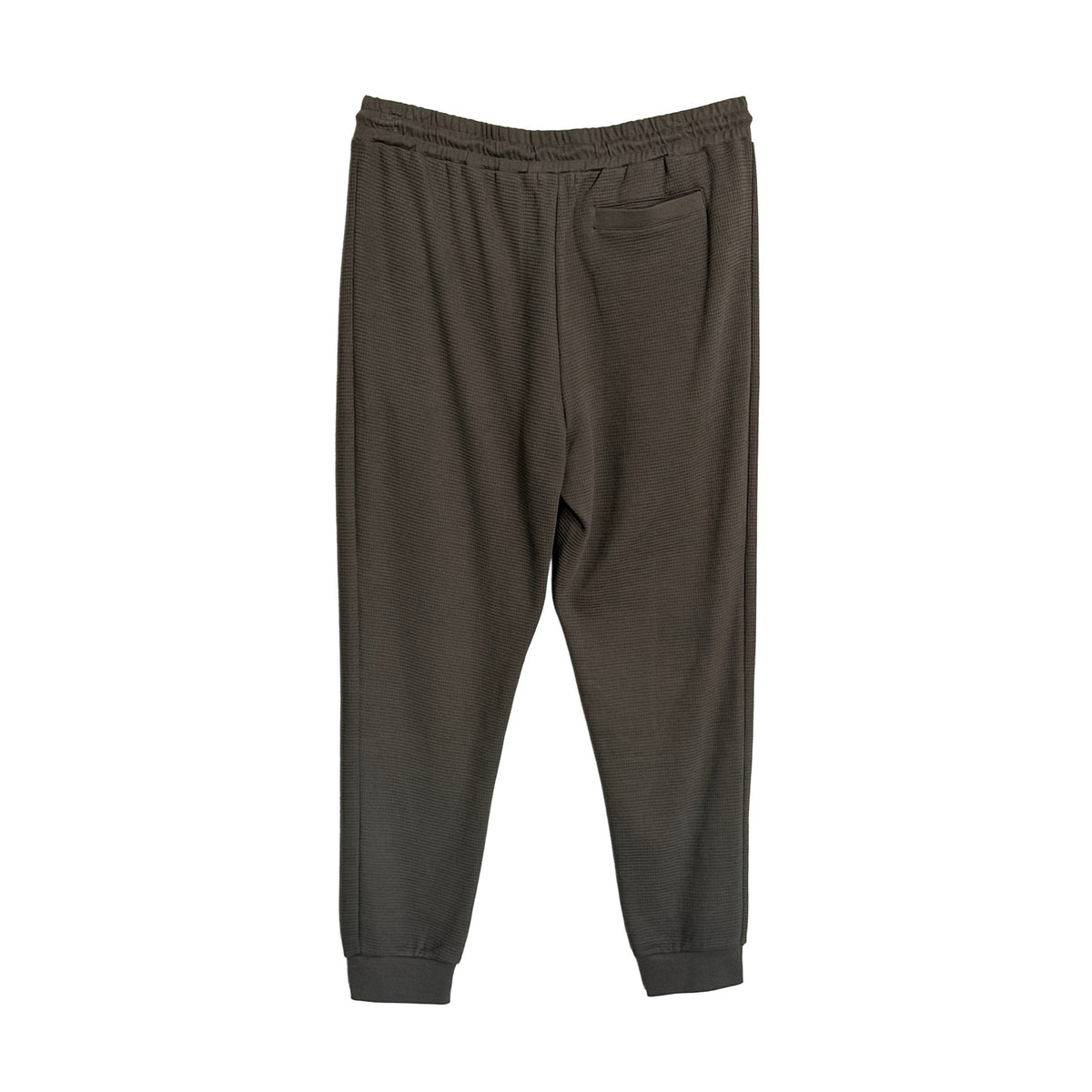 BFD Malibu Waffle Thermal Jogger Men's Large Elastic Drawstring Waist Carbon