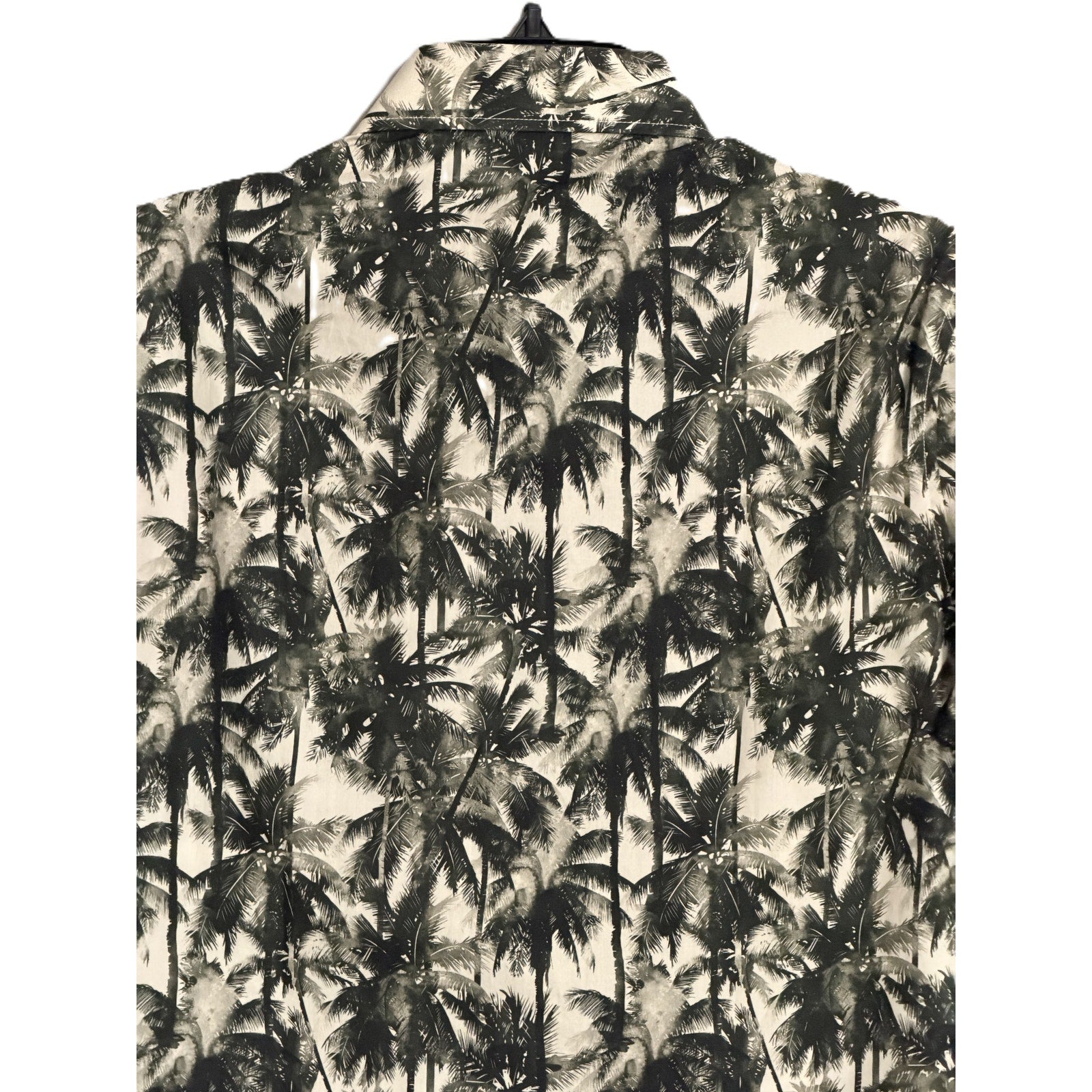 Armani Exchange Casual Shirt Men's Small Short Sleeve White/Green Resort