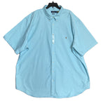 Polo Ralph Lauren Shirt Men's 4XLT Big & Tall Classic Fit Oxford Agean Blue