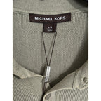 Michael Kors Polo Shirt Men's Large Short Sleeve Knit Cotton Dusty Sage