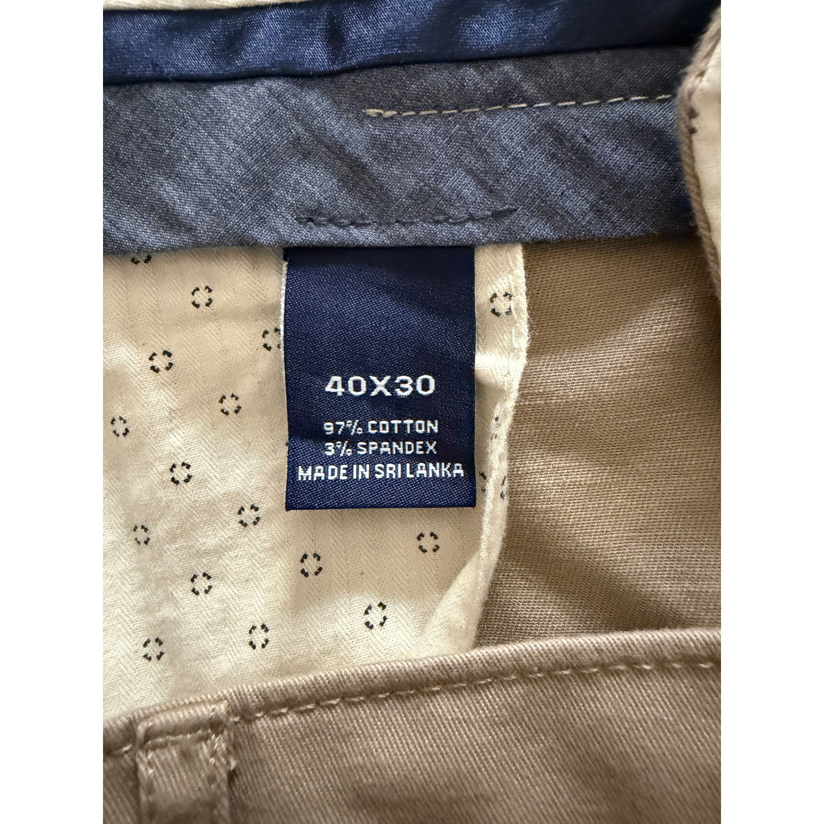 Daniel Cremieux Slim Fit Chino Men's 40"x30" Stretch Tapered Leg Khaki