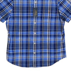 Polo Ralph Lauren Shirt Men's Medium Classic Fit Button-Down Blue Plaid