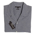 Michael Kors Shirt Men's XL Casual Short Sleeve Shirt Black & White Gingham