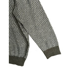 Perry Ellis Men's XLT Big & Tall Yarn Herringbone Crew Neck Sweater Gray