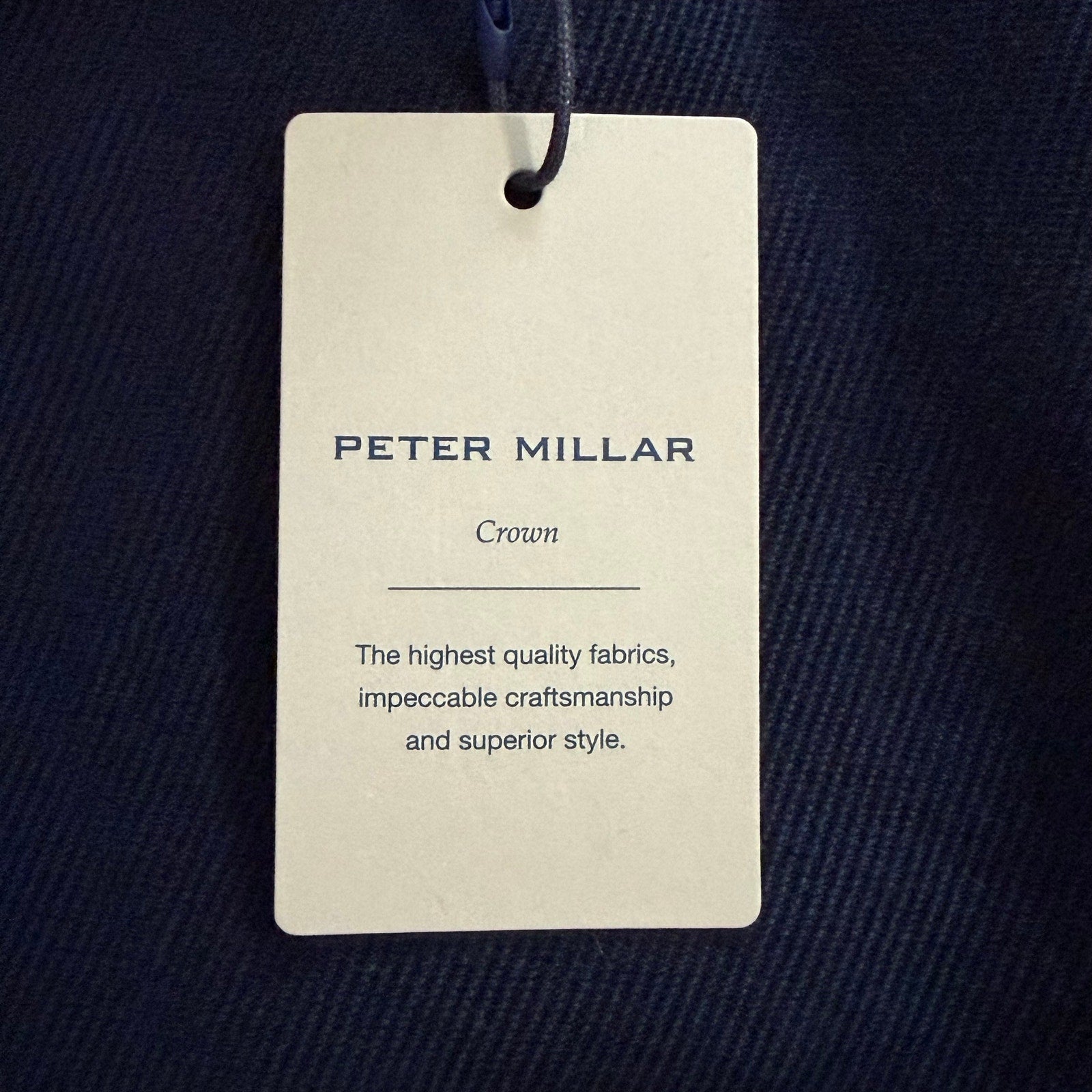 Peter Millar Corduroy Pants Men's 33"x33" Classic Fit 5-Pocket Dark Navy