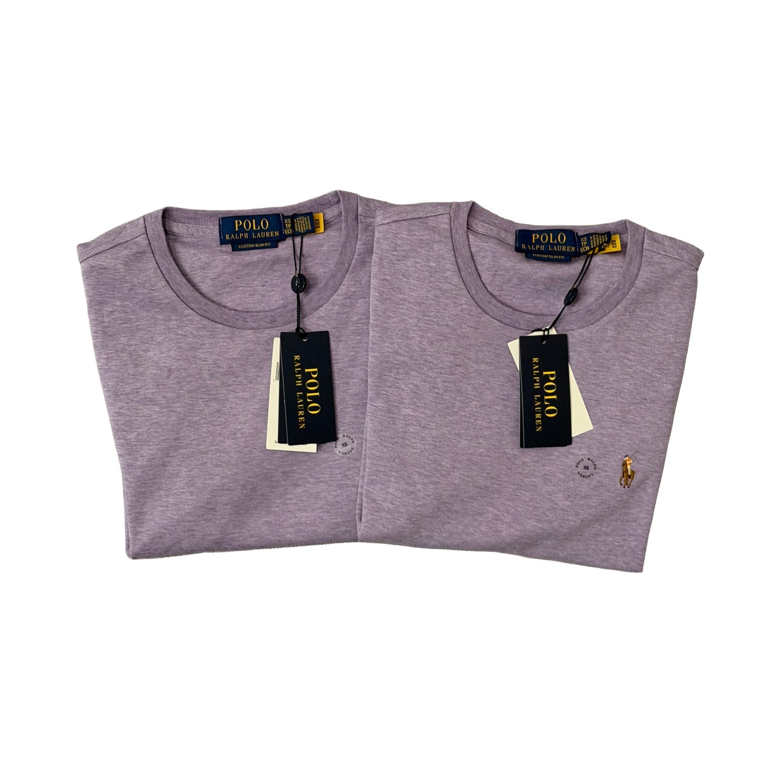 Polo Ralph Lauren T-Shirts Lot of 2 Men's XS Short Sleeve Purple Heather