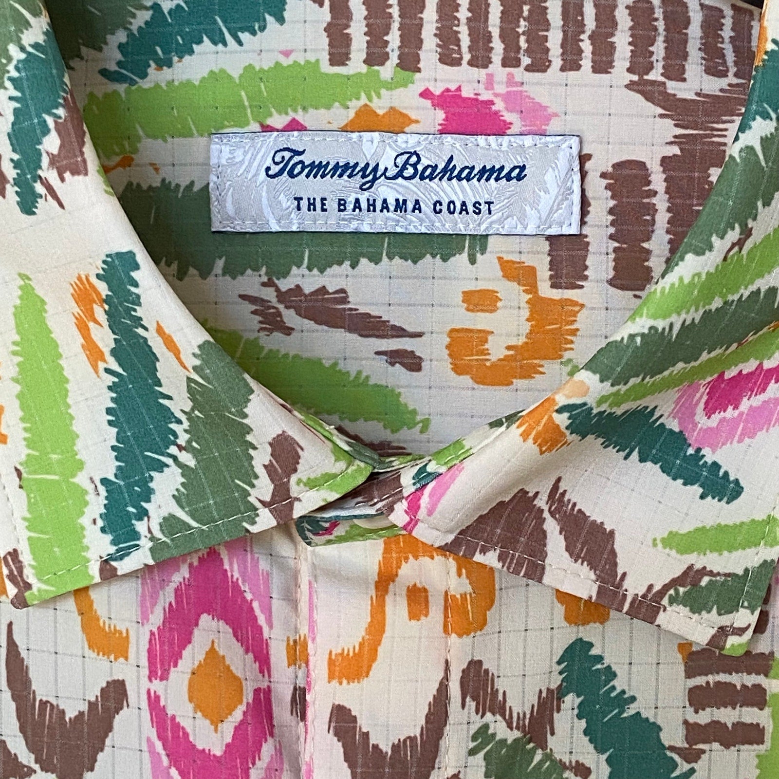 Tommy Bahama Shirt Men's XXL "The Bahama Coast" Palm Point Stretch NEW