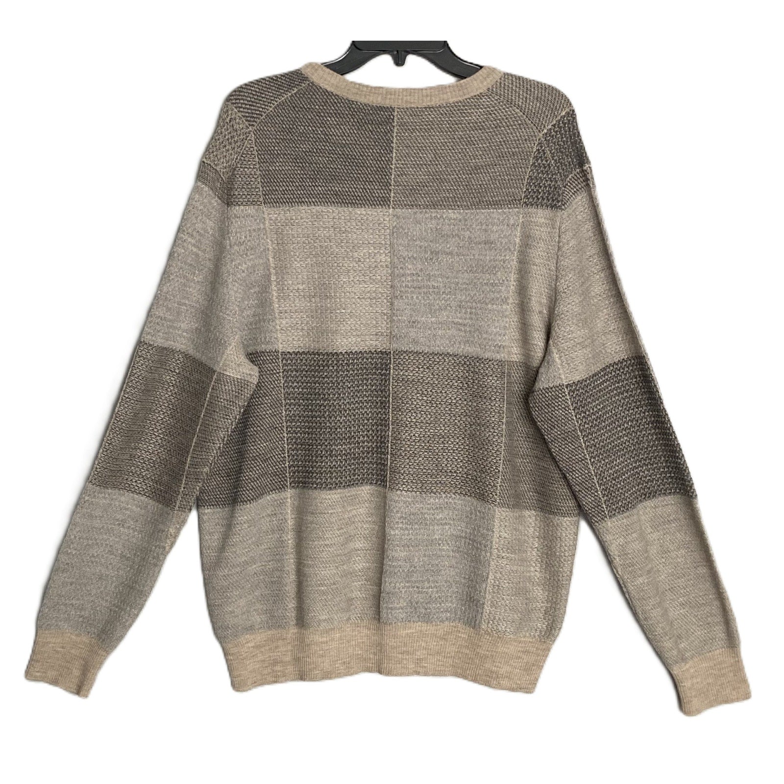 Daniel Cremieux Knit Sweater Men's XL Crew Neck Alpaca Wool Blend Oatmeal