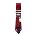 Club Room Necktie 3" Bowie Neat Red Geo Standard Length