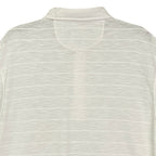 Daniel Cremieux Polo Shirt Men's XL Short Sleeve Polo Shirt White Stripe