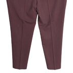 Nautica Ceylon Dress Pant Men's 46x32 Flat Front Active Stretch Burgundy