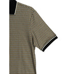 Murano Polo Shirt Men's LT Big & Tall Short Sleeve Brown Black Houndstooth