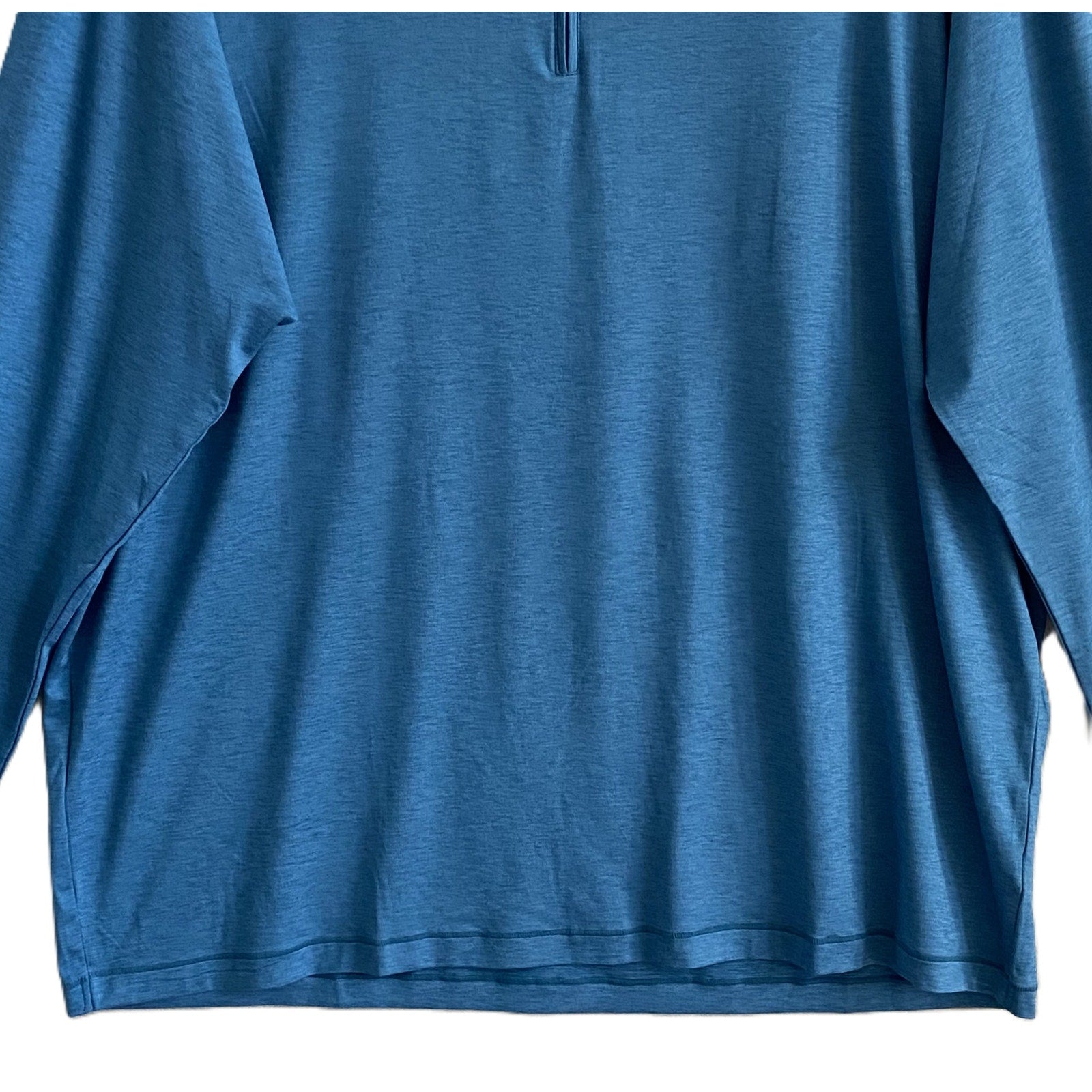 Johnnie-O Quarter-Zip Pullover Men's XXL Lightweight Stretch Barrels Blue