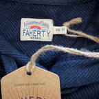 Faherty Legend Lounge Sweater Hoodie Men's XXL Organic Cotton Navy Twill
