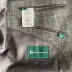 Brooks Brothers Sport Coat Men's 44 Long Sport Coat Grey Plaid Wool Blend