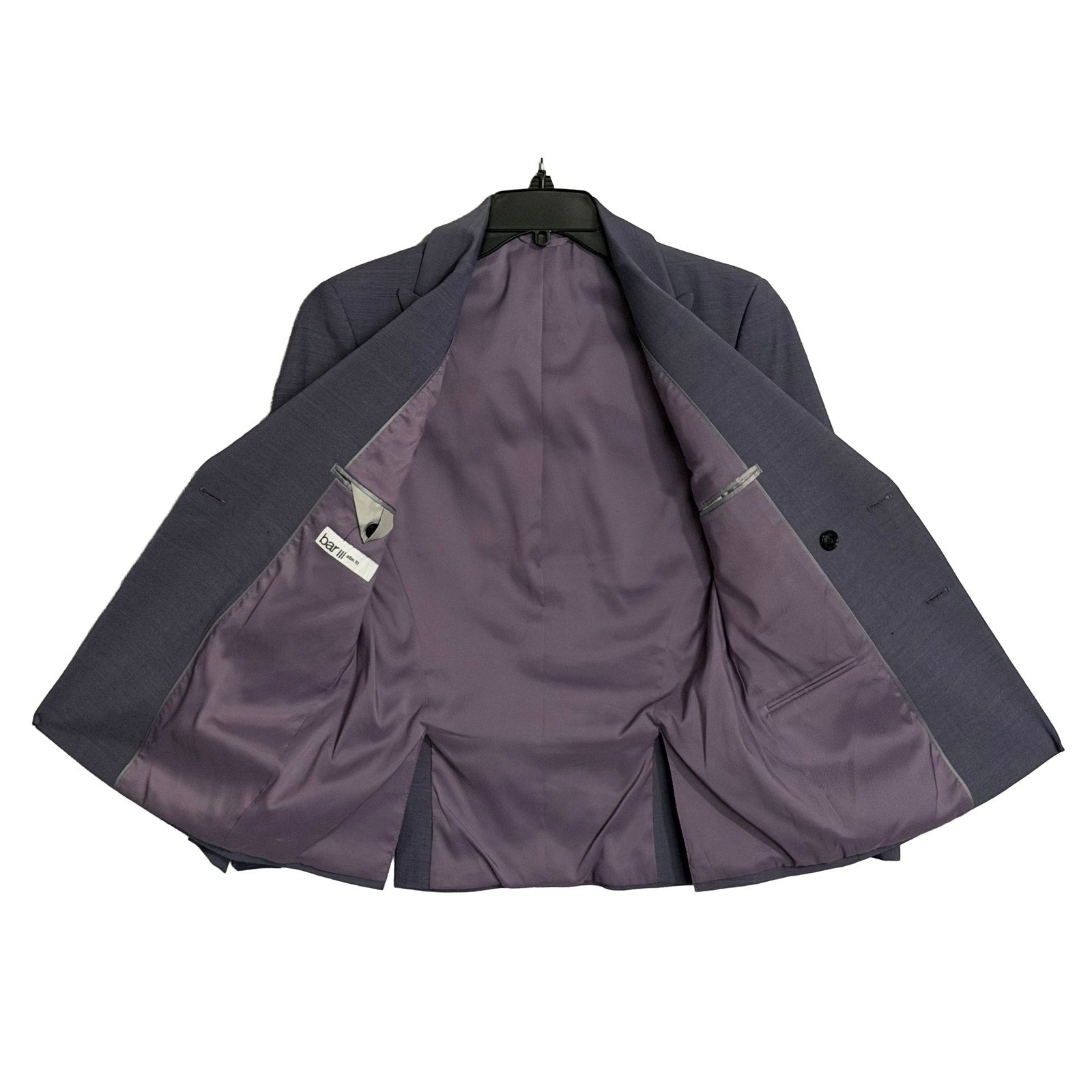 Bar III Suit Jacket Men's 34S Slim Fit Wool Blend Stretch Fabric Lavender
