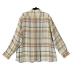 Daniel Cremieux Linen Shirt Men's XXL Cape Town Collection Multicolor Plaid