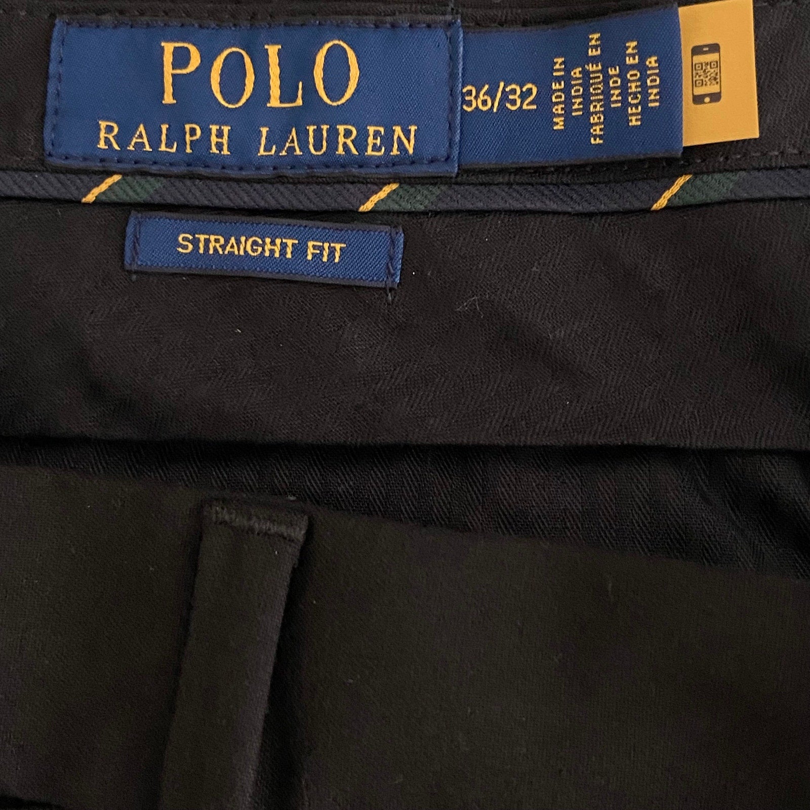 Polo Ralph Lauren Pants Men's 36"x32" Dress Trousers Straight Fit Black