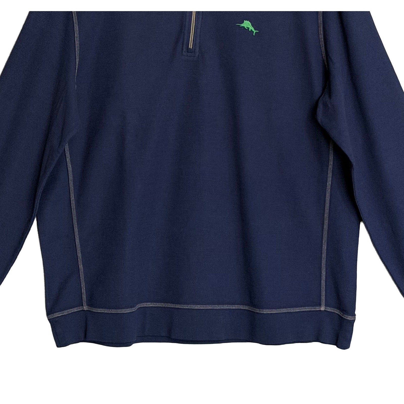 Tommy Bahama Half-Zip Men's 2XLB Big & Tall Montego Bay Sweatshirt Navy