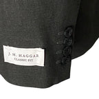 Haggar Suit Jacxket Men's 42S Classic Fit Premium Stretch Charcoal