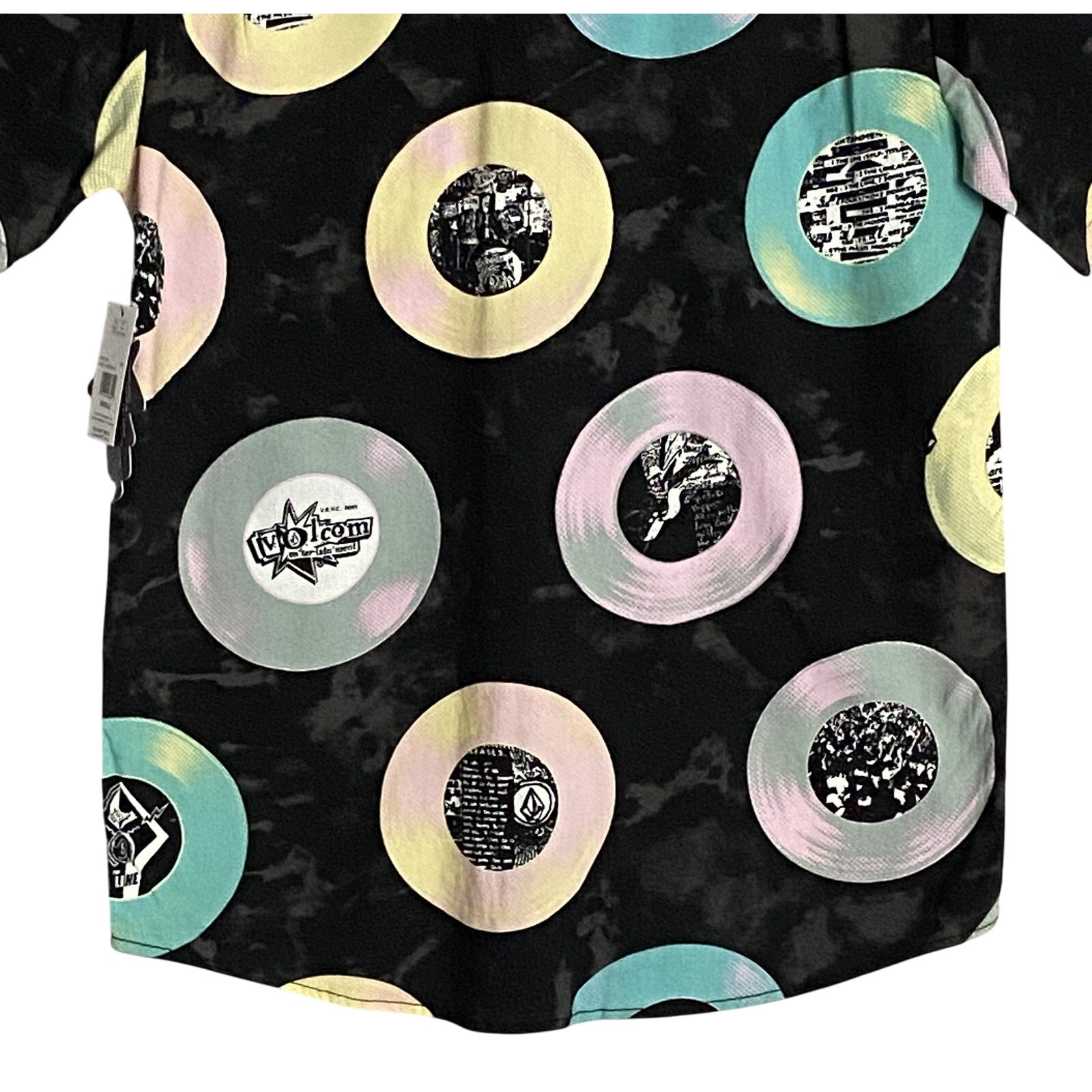 Volcom Casual Shirt Men's Small V-Entertainment Short Sleeve Classic Fit