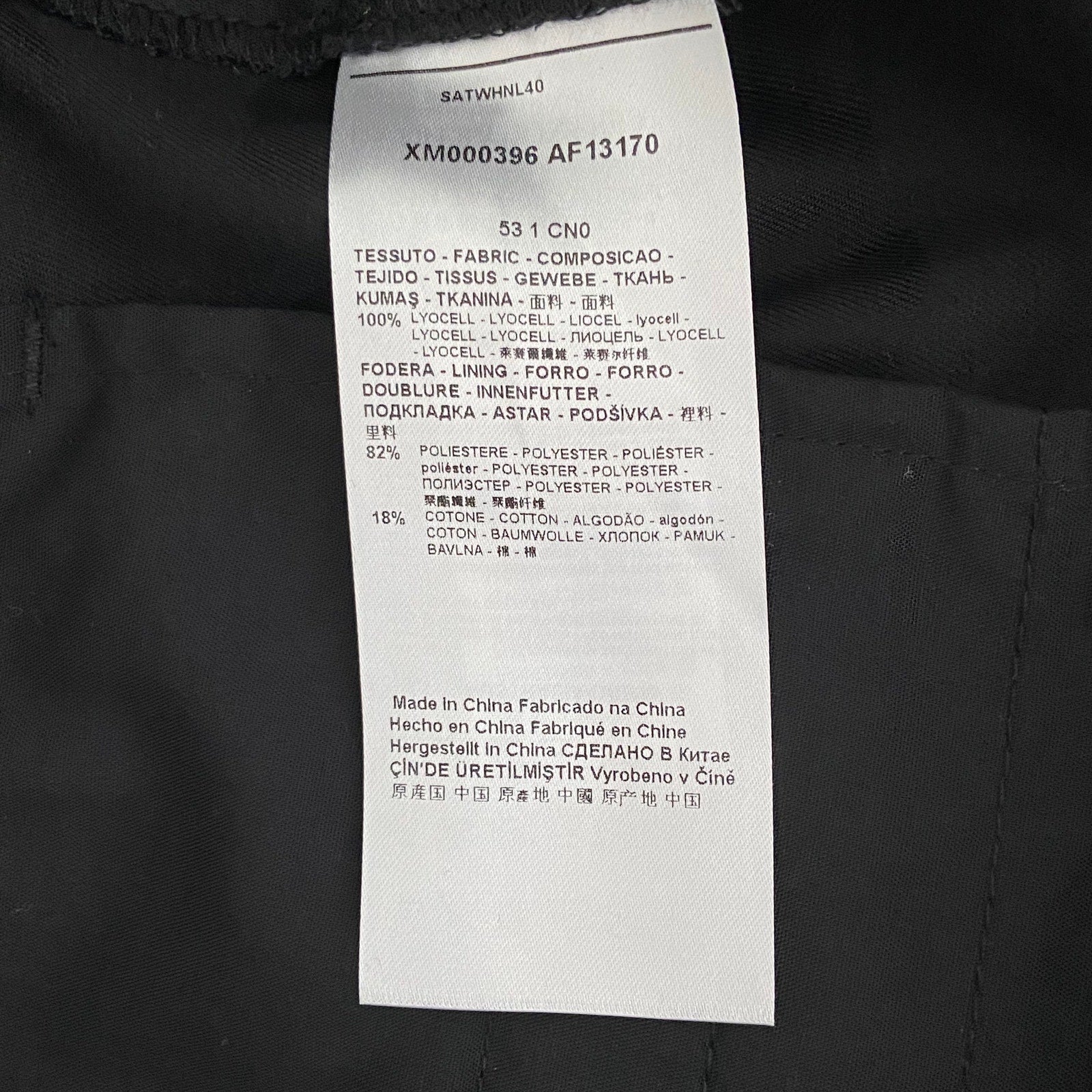 Armani Exchange Shorts Men's 34W Black Camo Lyocell Shorts 9" Inseam NEW