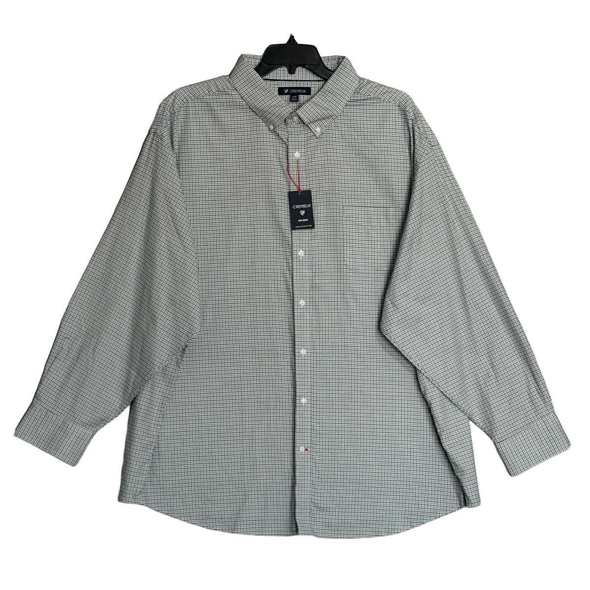 Daniel Cremieux Dress Shirt Men's 4XB Big & Tall Button-Down Stretch Check