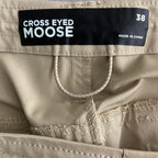 Cross Eyed Moose Pant Men's 38x29 Skydiver Tech Parachute Khaki