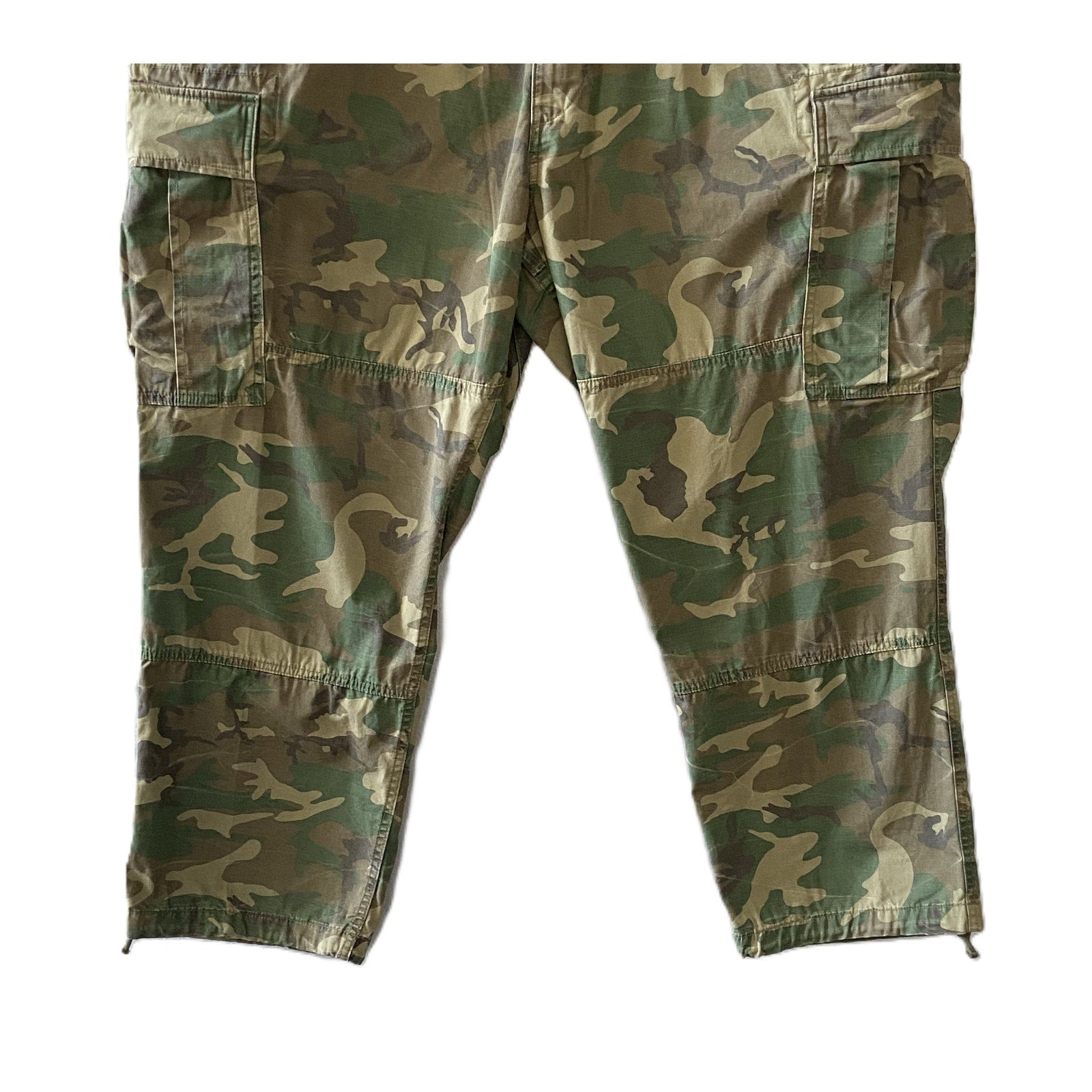 Polo Ralph Lauren Men's 48Bx30 Big & Tall Classic Fit Camo Canvas Cargo Pant