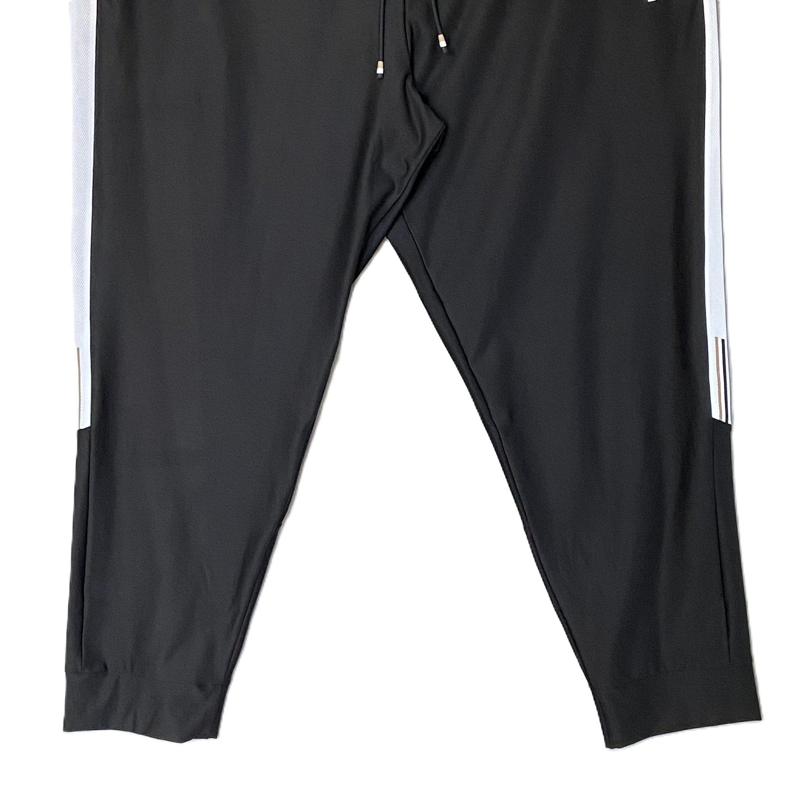 Boss Matteo Berrettini Joggers Men's 4XL Big & Tall Black w/White Stripe