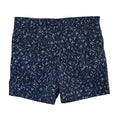 Boss Karlos Shorts Men's 38R Regular Fit Dark Blue Vine Print Stretch