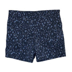Boss Karlos Shorts Men's 38R Regular Fit Dark Blue Vine Print Stretch