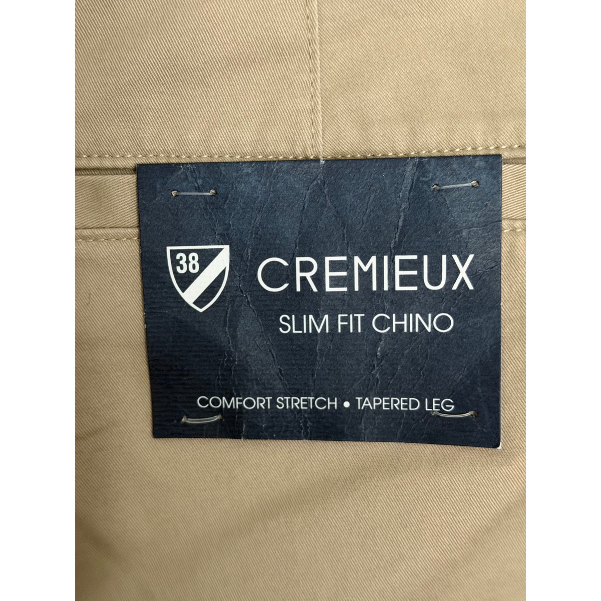 Daniel Cremieux Slim Fit Chino Men's 40"x30" Stretch Tapered Leg Khaki
