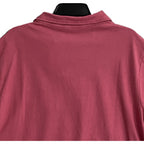 Polo Ralph Lauren Shirt Men's Medium Buttonless Polo Cotton Linen Blend Red