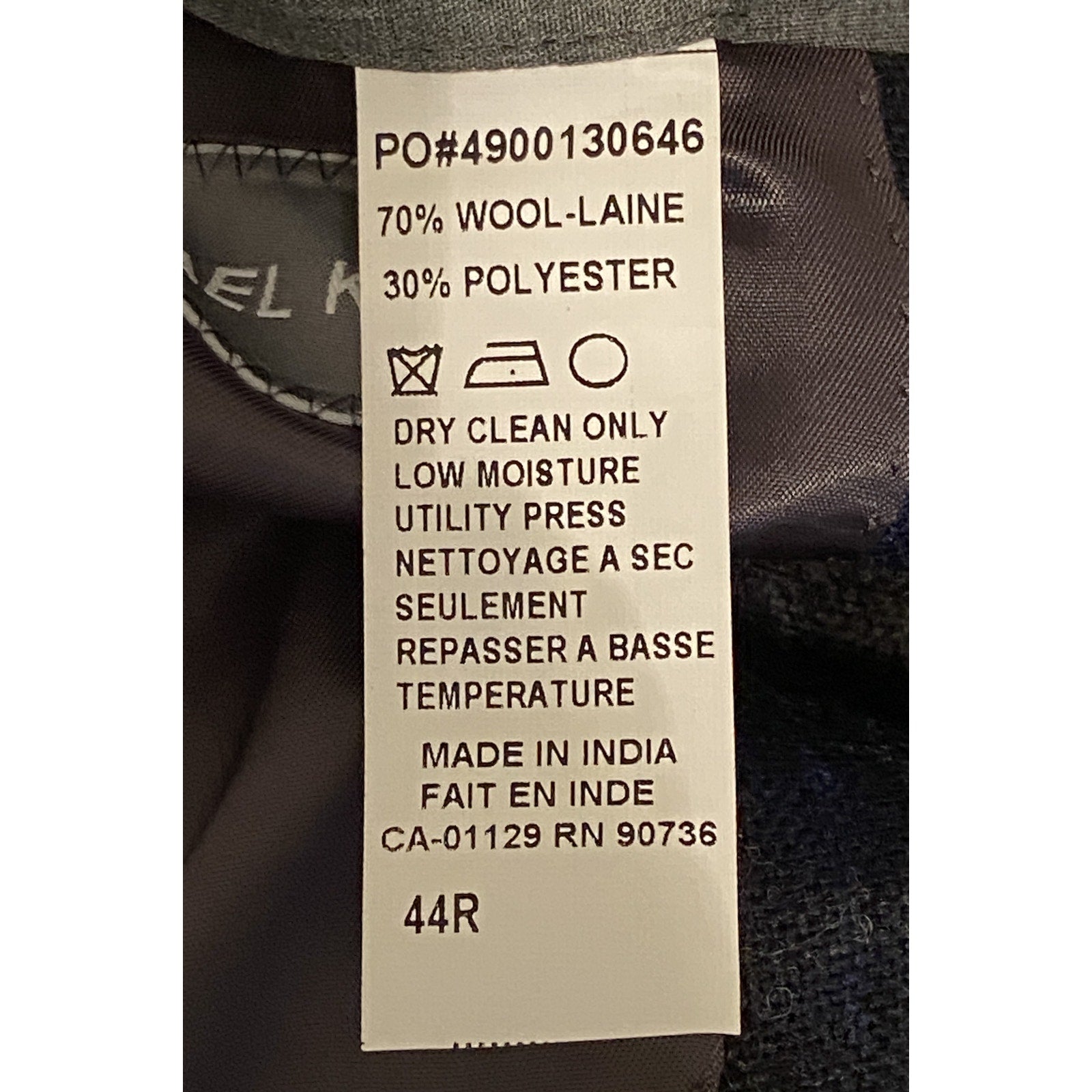 Michael Kors Sport Coat Men's 44 Reg Classic Fit Wool Blend Charcoal/Navy NEW
