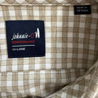 Johnnie-O Westwood Performance Shirt Men's XXL Button-Down Hazlenut Check