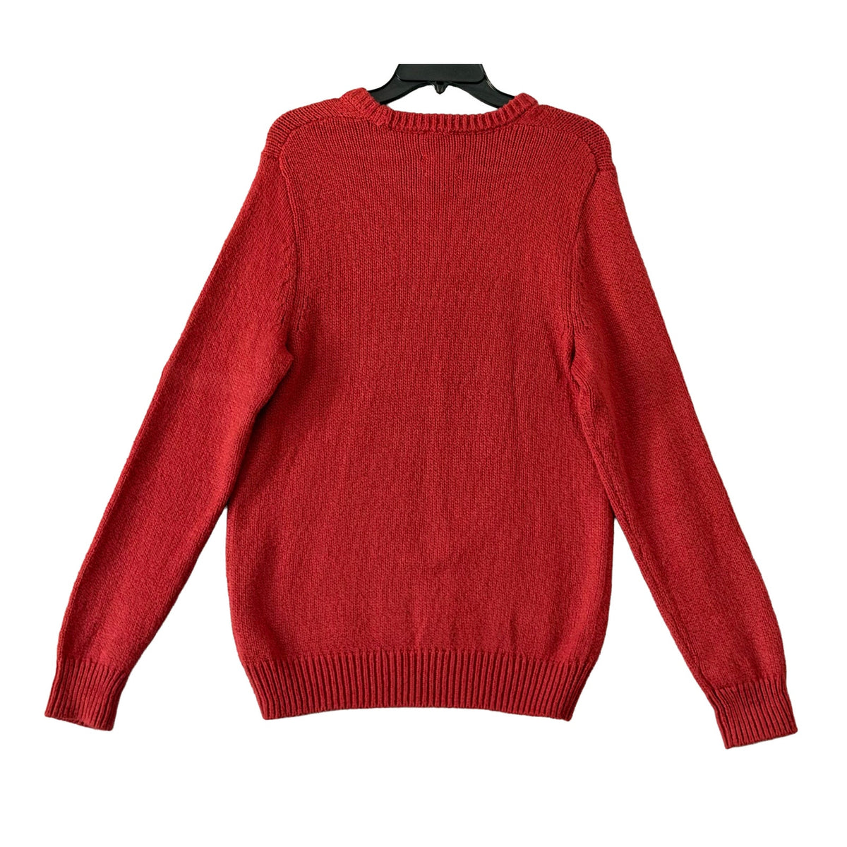 Faherty Heirloom Cotton Sweater Men's Medium Organic Cotton Crew Neck Red