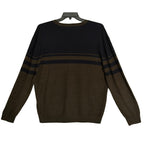 Armani Exchange Sweater Men's XXL Crew Neck Lightweight Wool Color-Block