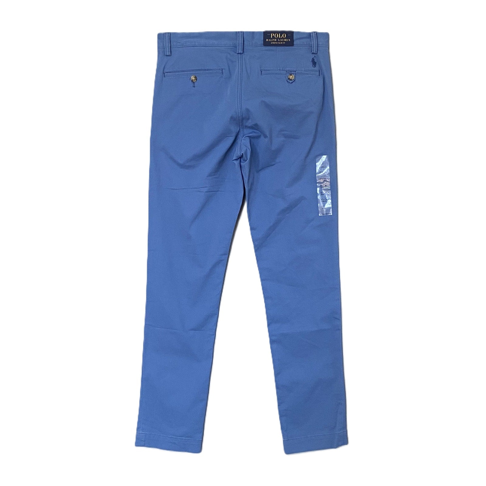 Polo Ralph Lauren Pants Men's 32x34 Slim Stretch Cotton Twill Chino Blue