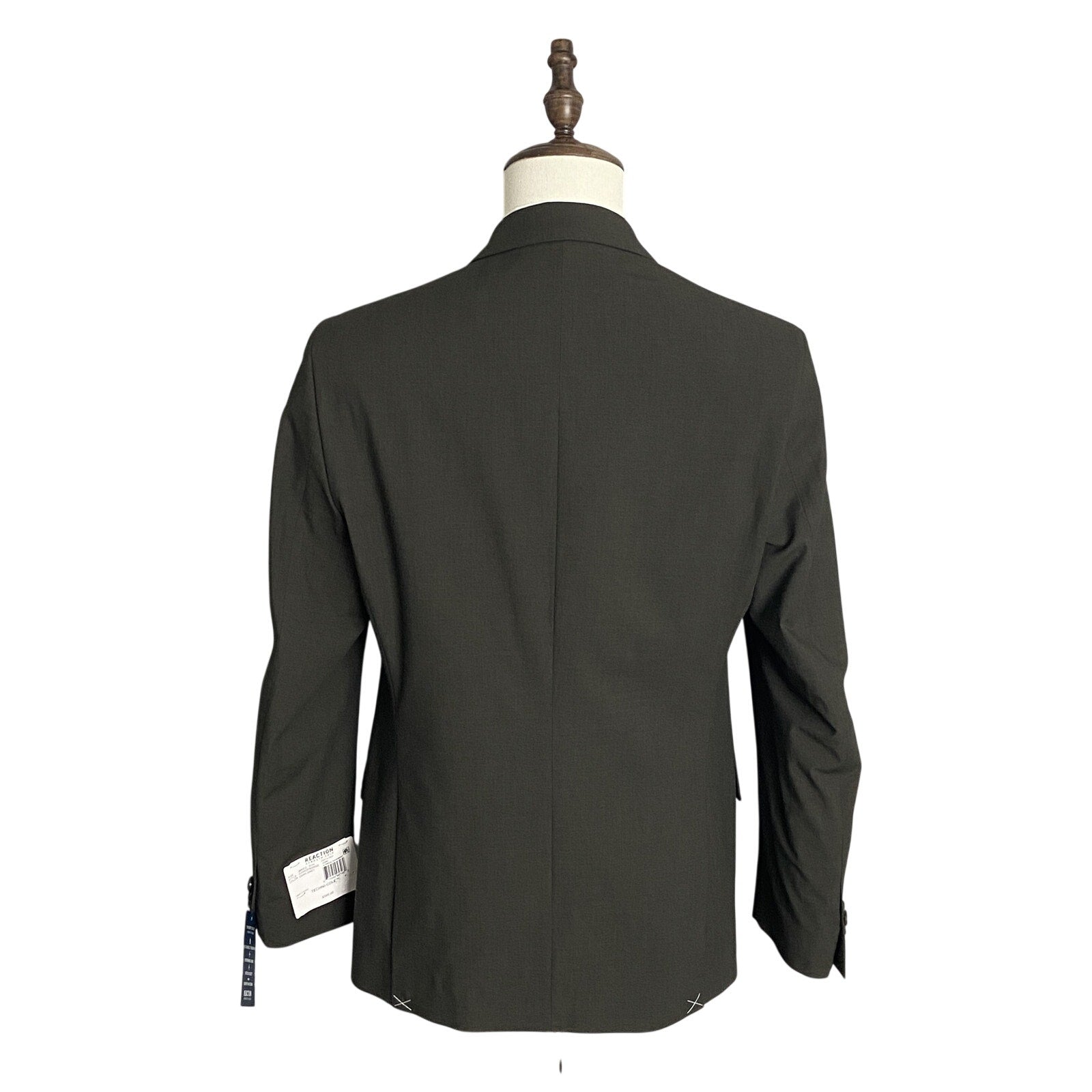 Kenneth Cole Suit Jacket Men's 38 Regular Reaction Flex Fabric Dark Grey NEW