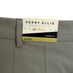 Perry Ellis Portfolio Pants Men's 44x30 Modern Fit Dress Pant Chiseled Stone