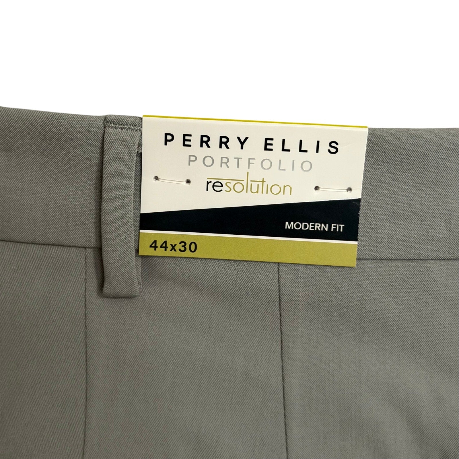 Perry Ellis Portfolio Pants Men's 44x30 Modern Fit Dress Pant Chiseled Stone