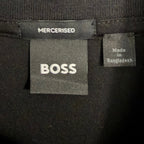 Boss Half-Zip Pullover Men's 2XT Mercerized Cotton Stand Collar Solid Black
