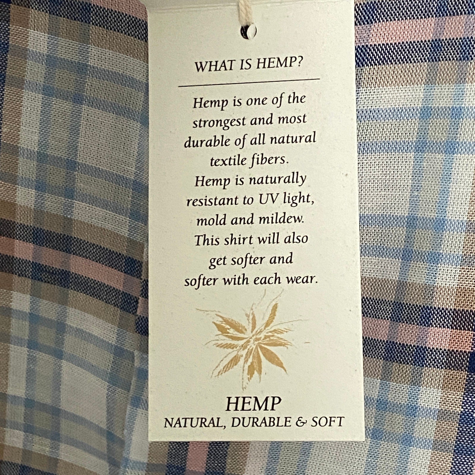 Daniel Cremieux Shirt Signature Collection Men's Large Shirt Hemp Blend