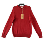 Faherty Heirloom Cotton Sweater Men's Medium Organic Cotton Crew Neck Red