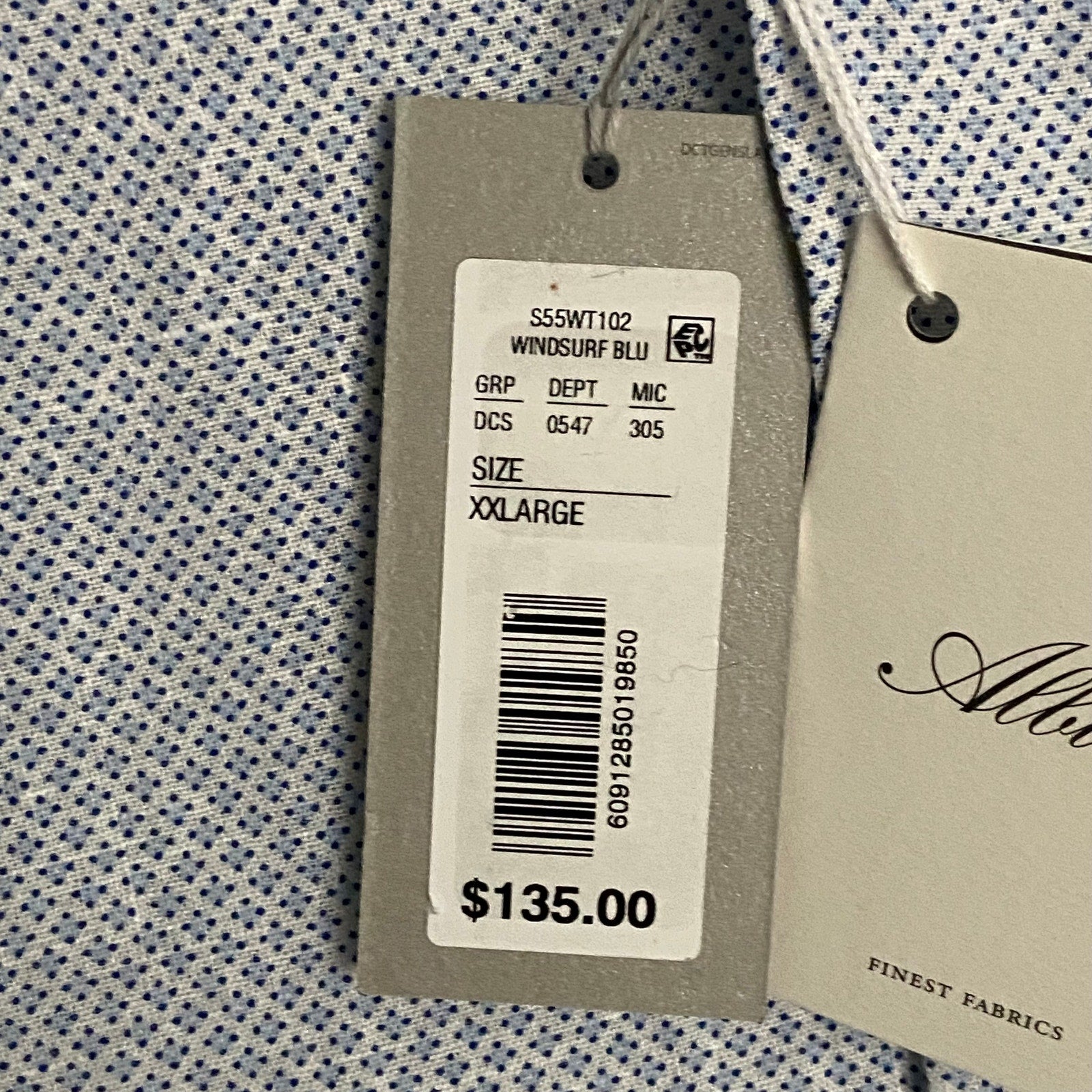 Daniel Cremieux Linen Shirt Men's XXL Signature Albini Fabrics Blue & White