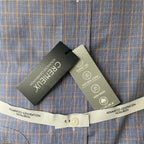 Daniel Cremieux Dress Shirt Men's 17-36 CLassic Fit Supima Cotton Blue Check