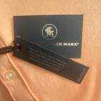 Hart Schaffner Marx Shirt Men's Small Harsoft Cotton Button-Up Polo Orange