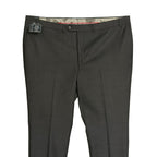 Daniel Cremieux Dress Pant Men's 46R Traveler Raw Hem Comfort Waist Charcoal