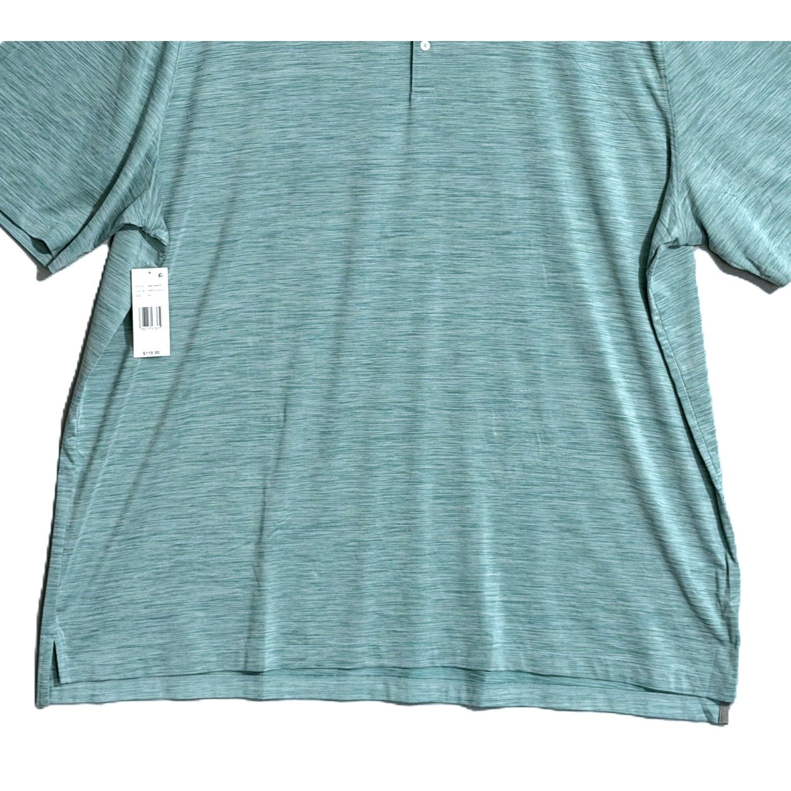 Johnnie-O Polo Shirt Men's 4XLT Big & Tall Short Sleeve Stretch Blue Stripe